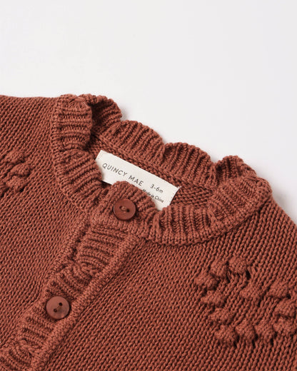 Knit Cardigan - Red