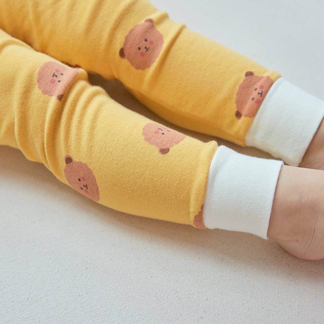 BabyRabbit Teddy Bear Long Sleeve Set: Pastel Green / 12M-18M