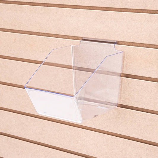 6" X 5 ½" X 7 ½" Clear Plastic Dump Bin