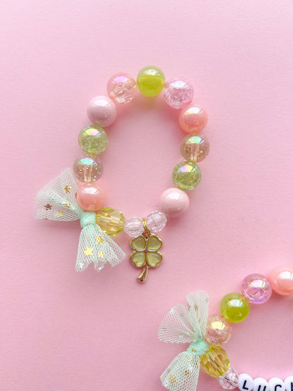 St. Patrick’s Day Clover Kids Charm Bracelet