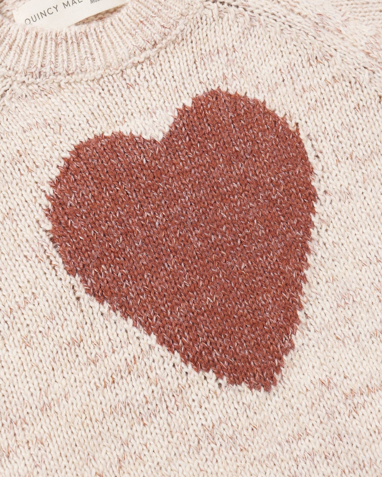 Quincy Mae Knit Sweater - Red Heart
