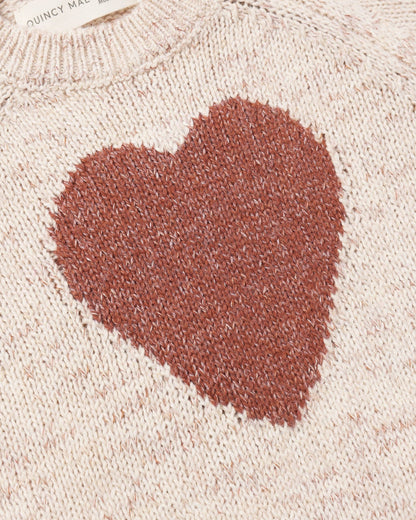 Quincy Mae Knit Sweater - Red Heart