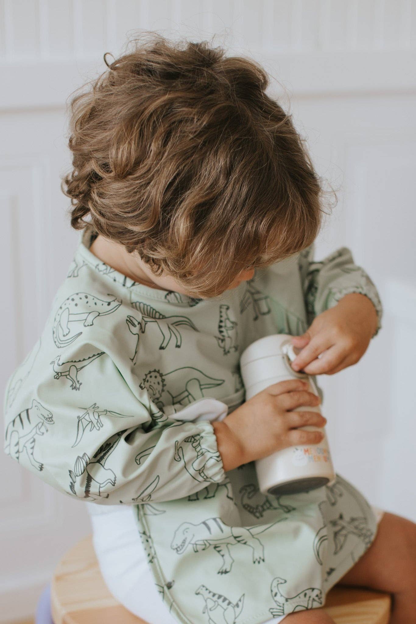 Long sleeves Bib - Dinosaurs - Menoum Menoum