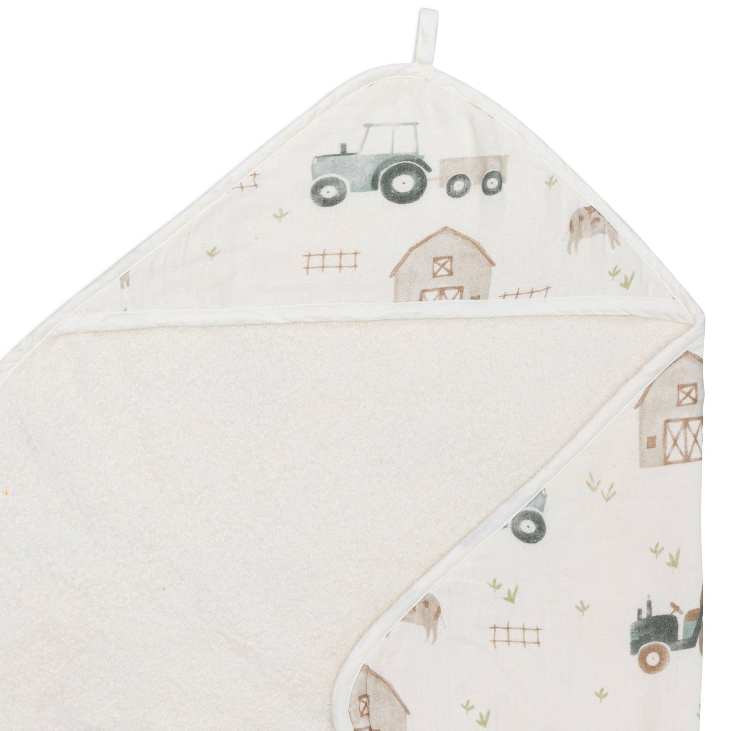 Charlie Farmhouse Tractor HT/Wash Cloth Set