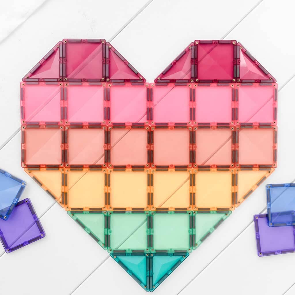 CONNETIX Magnetic Tiles Pastel Mega Pack, 202 Pieces