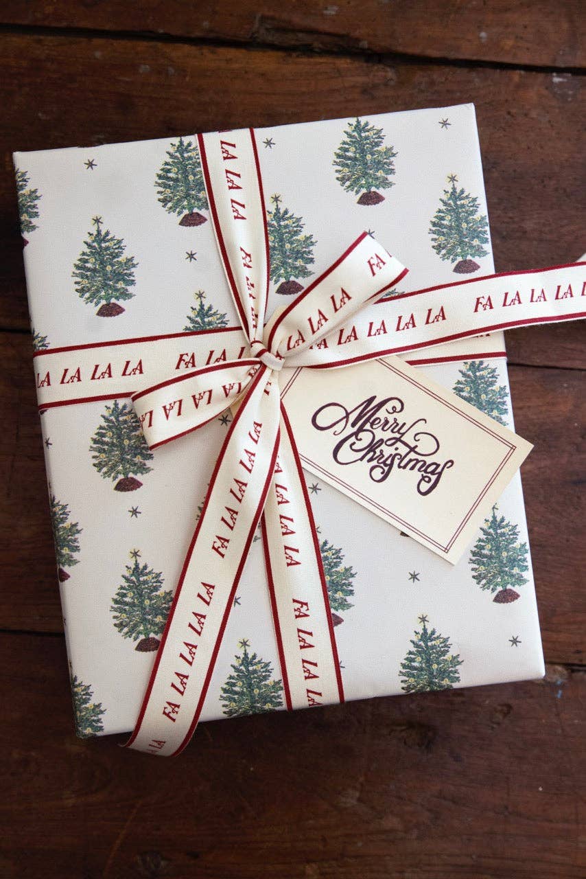 'Merry Little Christmas' wrapping paper set