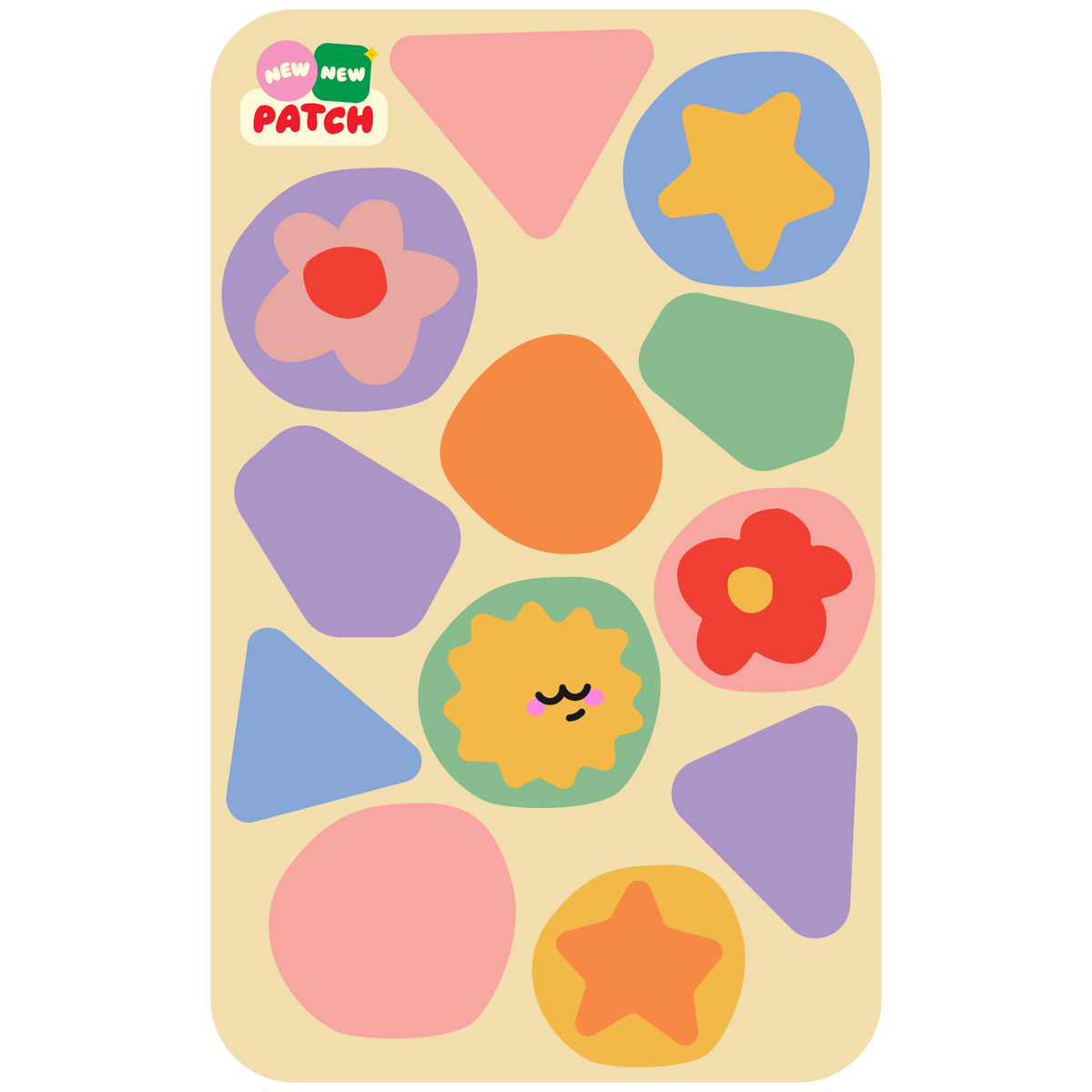 Pastel Sticker Patch Sheet