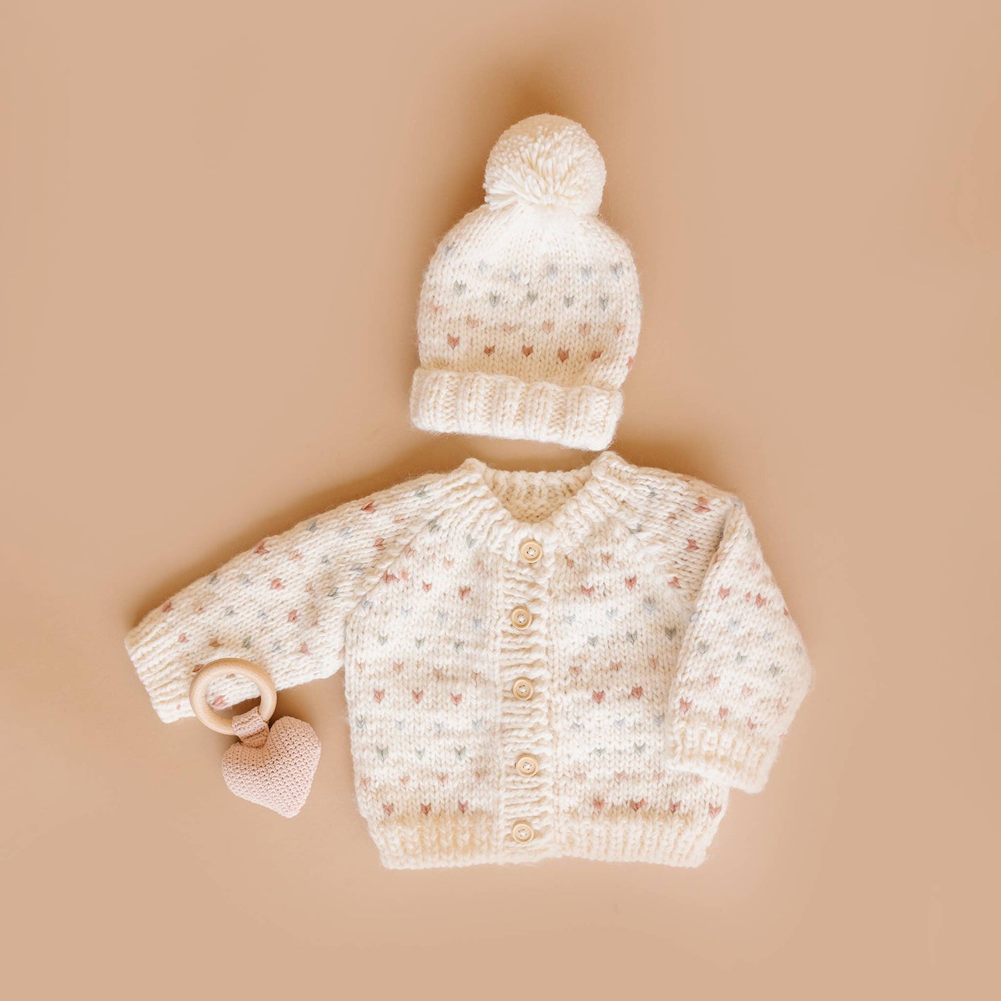 Sawyer Cardigan, Pastel Kids Baby Apparel Sweater Winter: XS; 6-12M