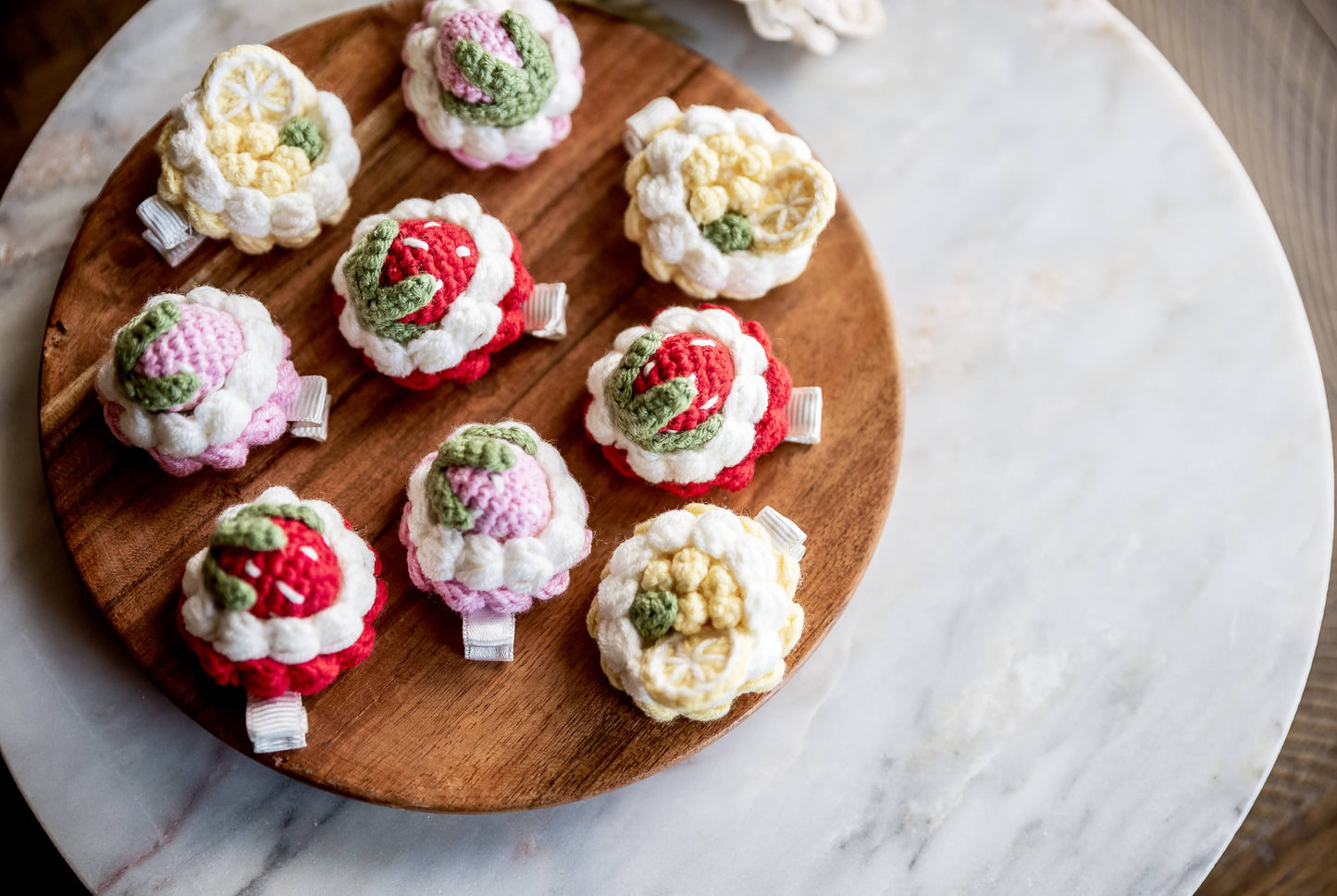 Tart Hair Clips: Red