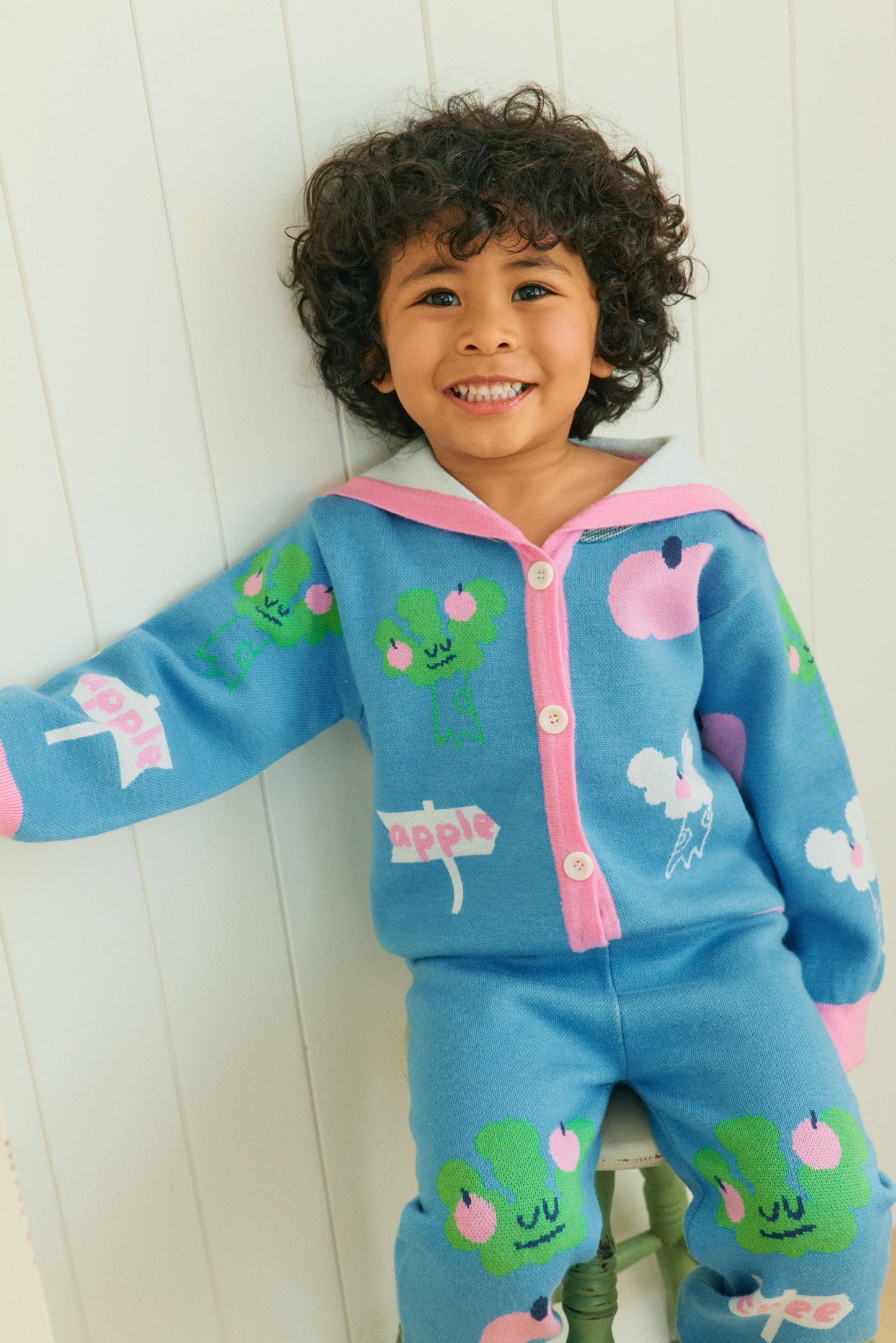 Apple Tree Sailor Cardigan: M