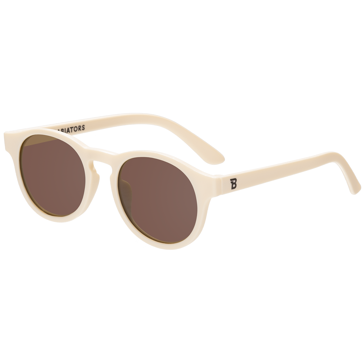 Sweet Cream Keyhole Sunglasses with Amber Lens: Ages 3-5