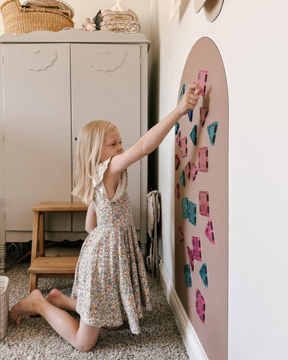 Magic Playwall - Arch Magnetic Wall Decal for Kids: Caramel