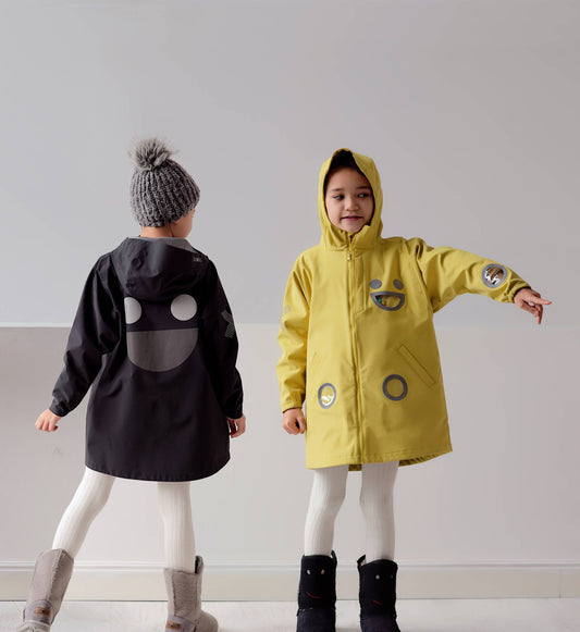 WISTITI Windbreaker Rain Jacket - Yellow: 7-8y (128cm)