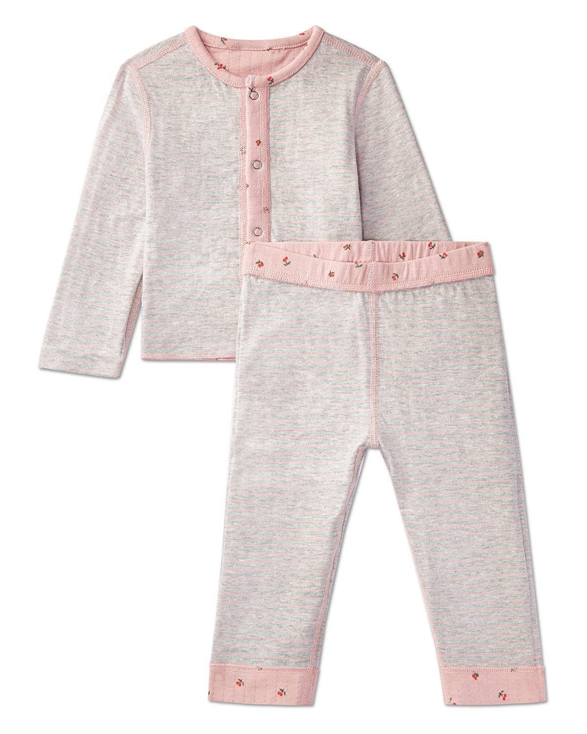 Sweet Cherry 2 PC Set: Pink / 24 Months