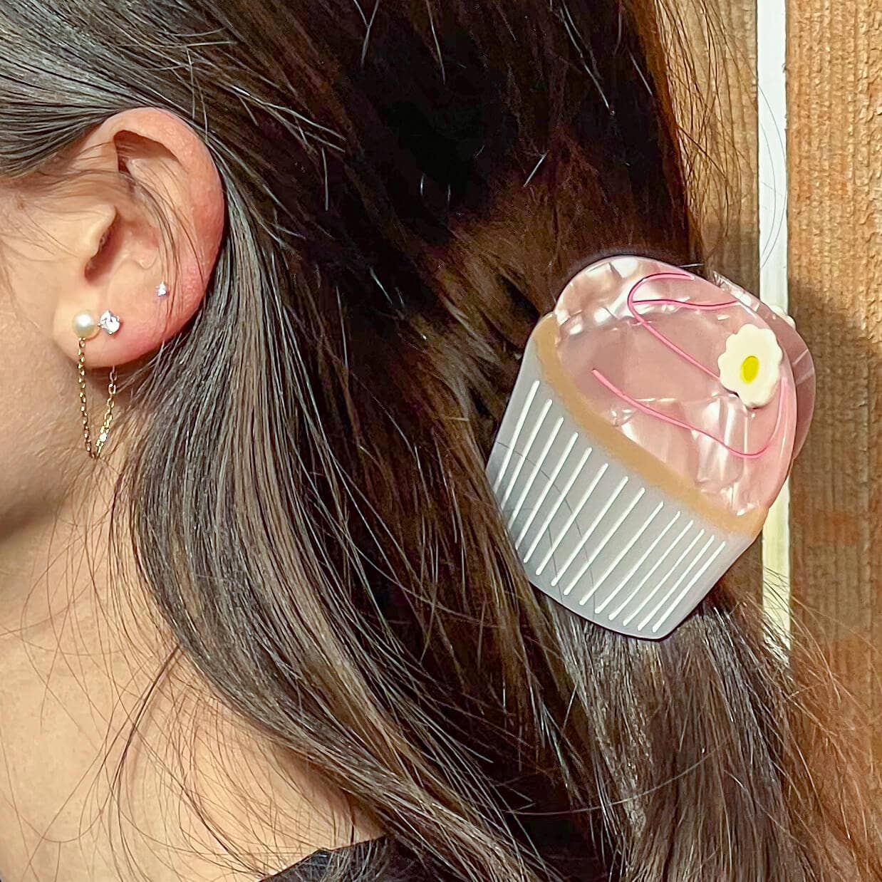 *SALE* Midi Carrie Cupcake Hair Claw Clip