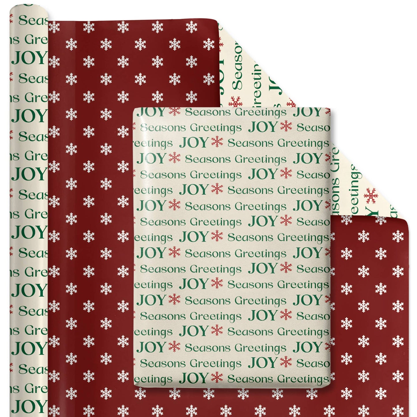 Northfolk Pine Nutcracker Wrapping Paper Bundle 4-pack