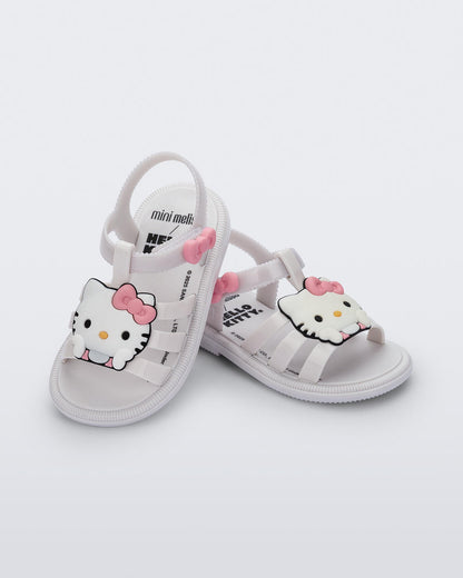 Mini Melissa Hip + Hello Kitty Baby Sandals: White
