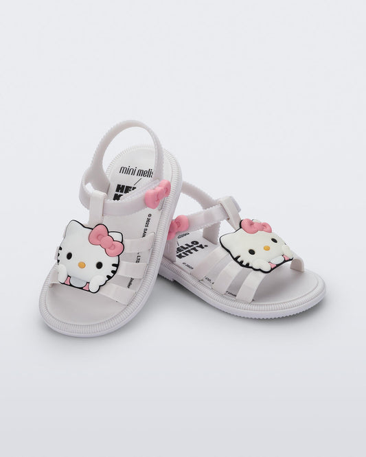 Mini Melissa Hip + Hello Kitty Baby Sandals: White