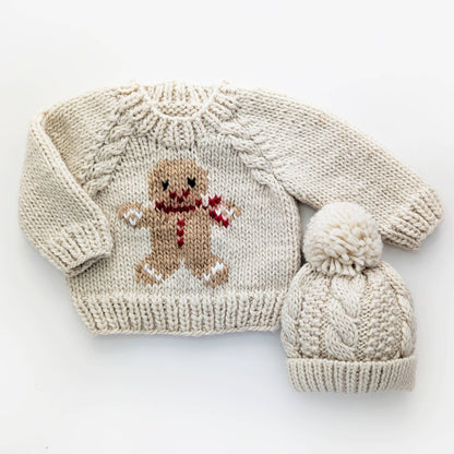 Gingerbread Sweater for Baby & Toddler: 0-6 months