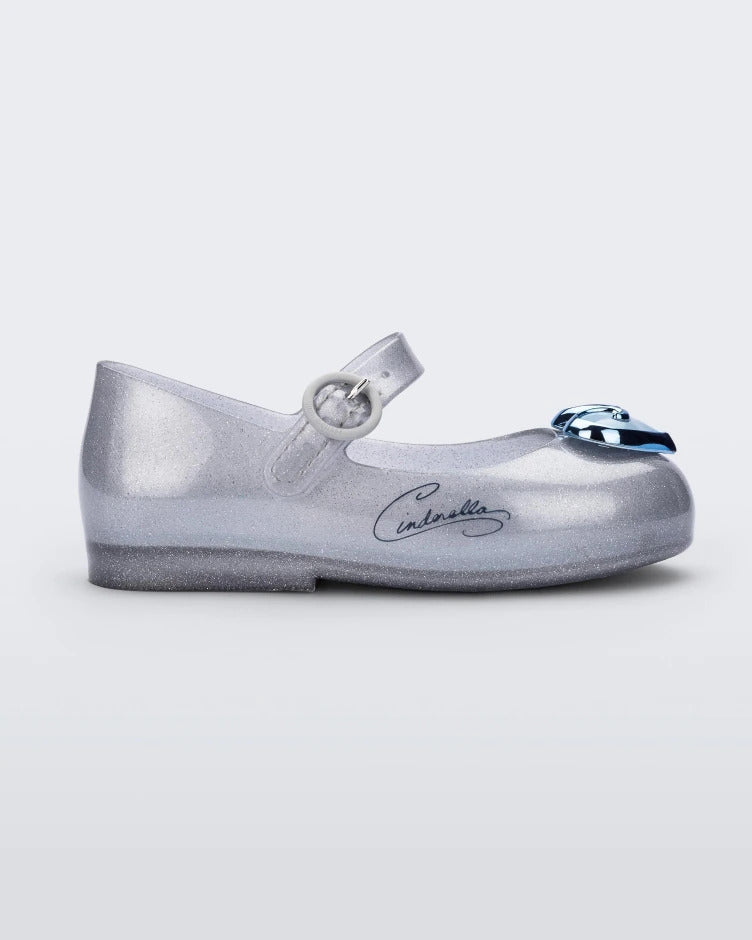 Mini Melissa + Disney Sweet Love Princess Baby Ballerinas: Silver