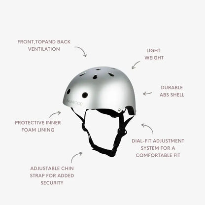BANWOOD HELMET - MATTE CHROME (50-54 cm)