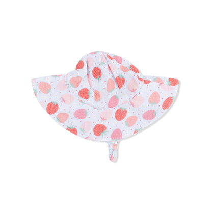 Strawberry Bliss - Wide Brim Sun Hat