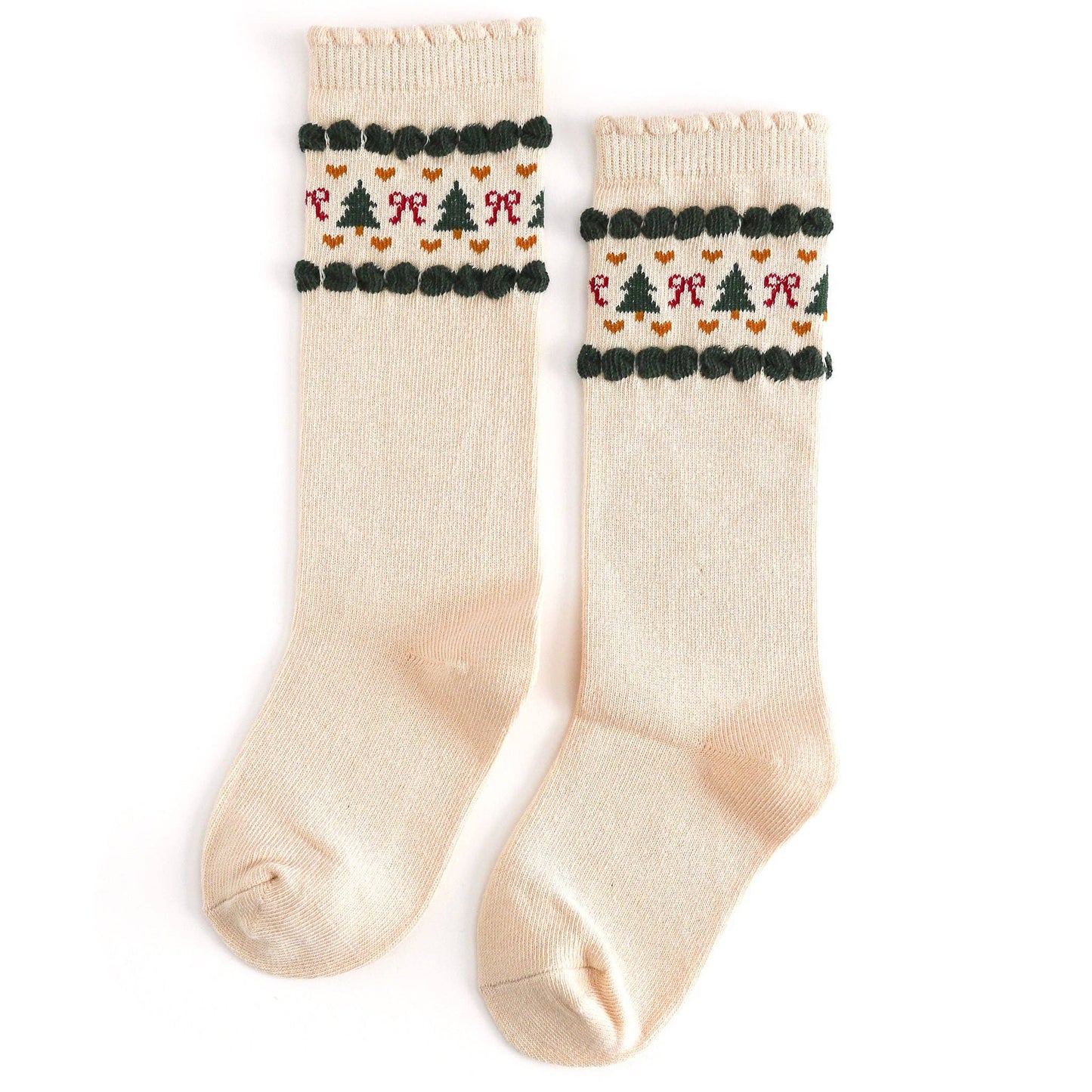 Vanilla Fair Isle Knee High Socks: 6-18 MONTHS