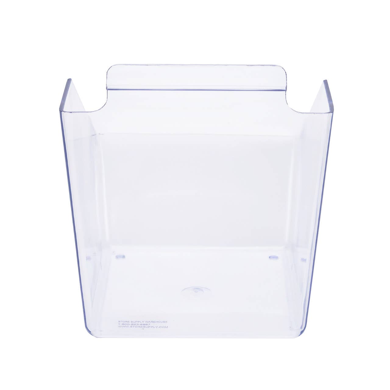 6" X 5 ½" X 7 ½" Clear Plastic Dump Bin