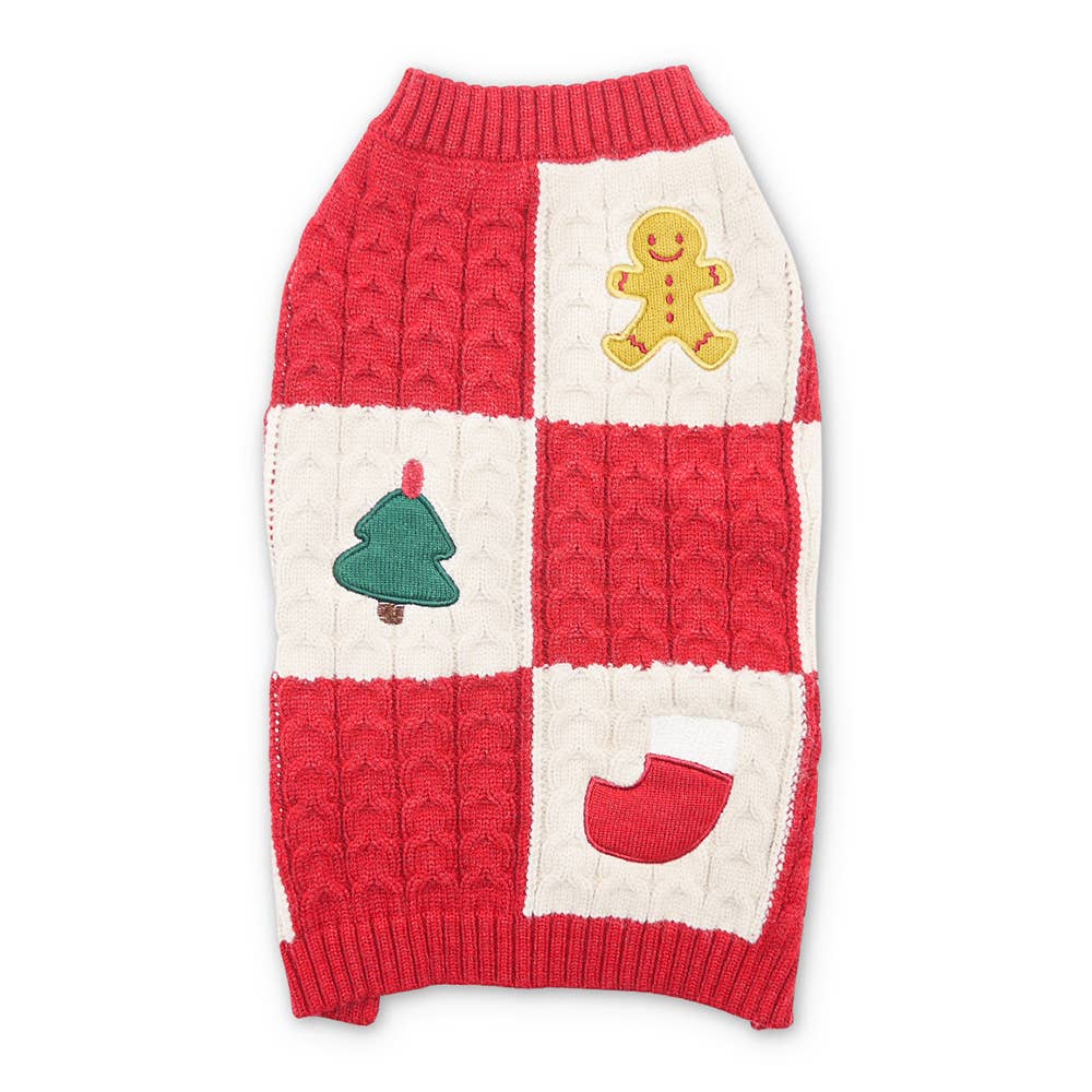 Holiday Appliques Sweater: M