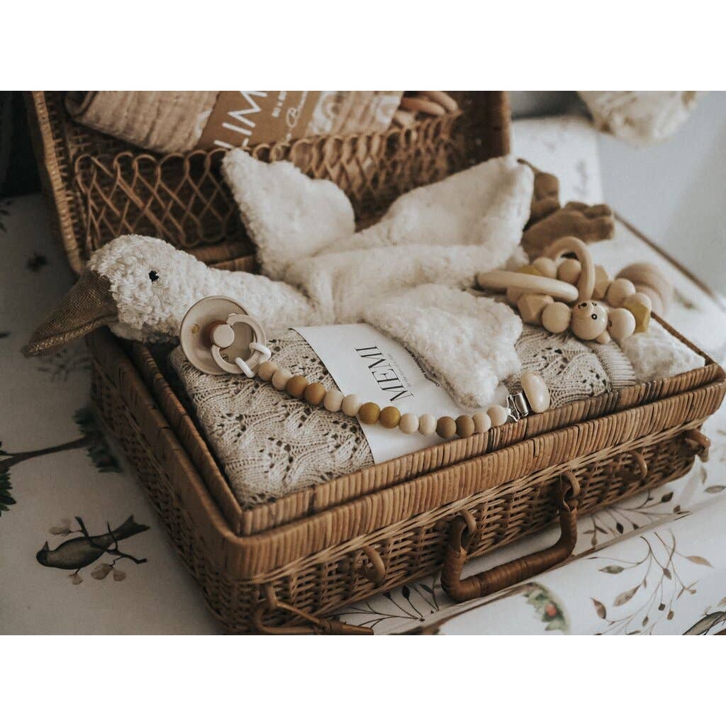 Cuddly animal Goose small | white