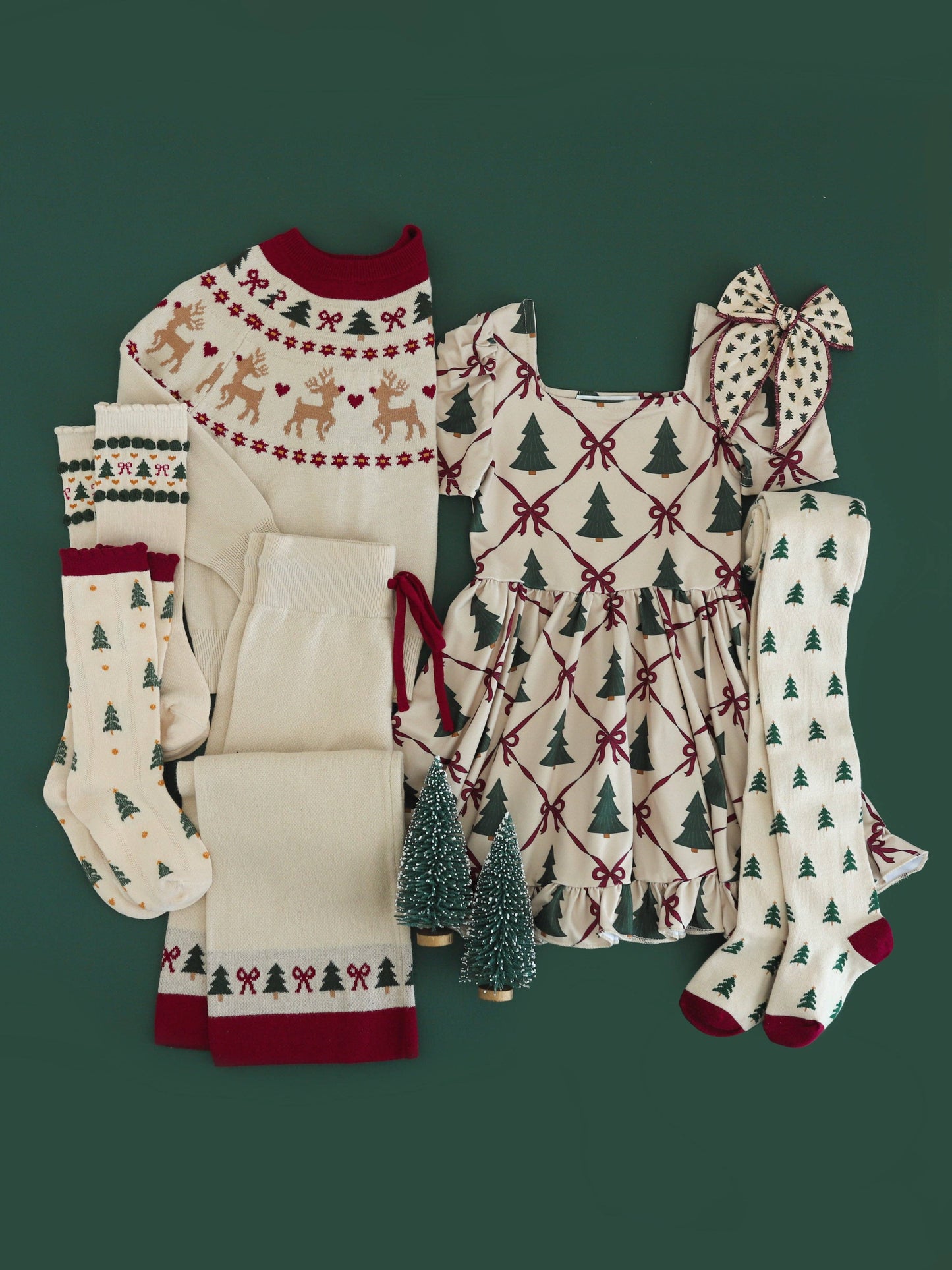 Vanilla Fair Isle Knee High Socks: 6-18 MONTHS