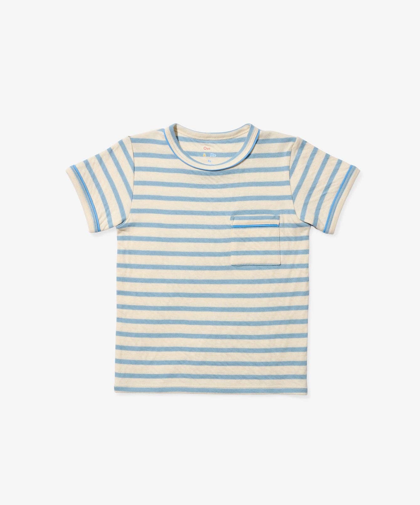 Willie T-Shirt, Dusty Blue Stripe