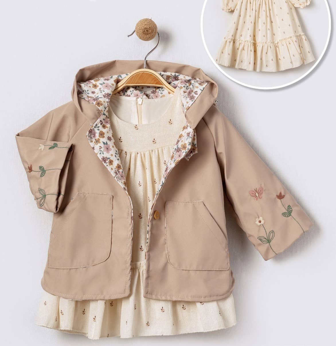 2-Piece Adorable Girl Outfit for Dressy Event, Summer & Fall: 24 Months