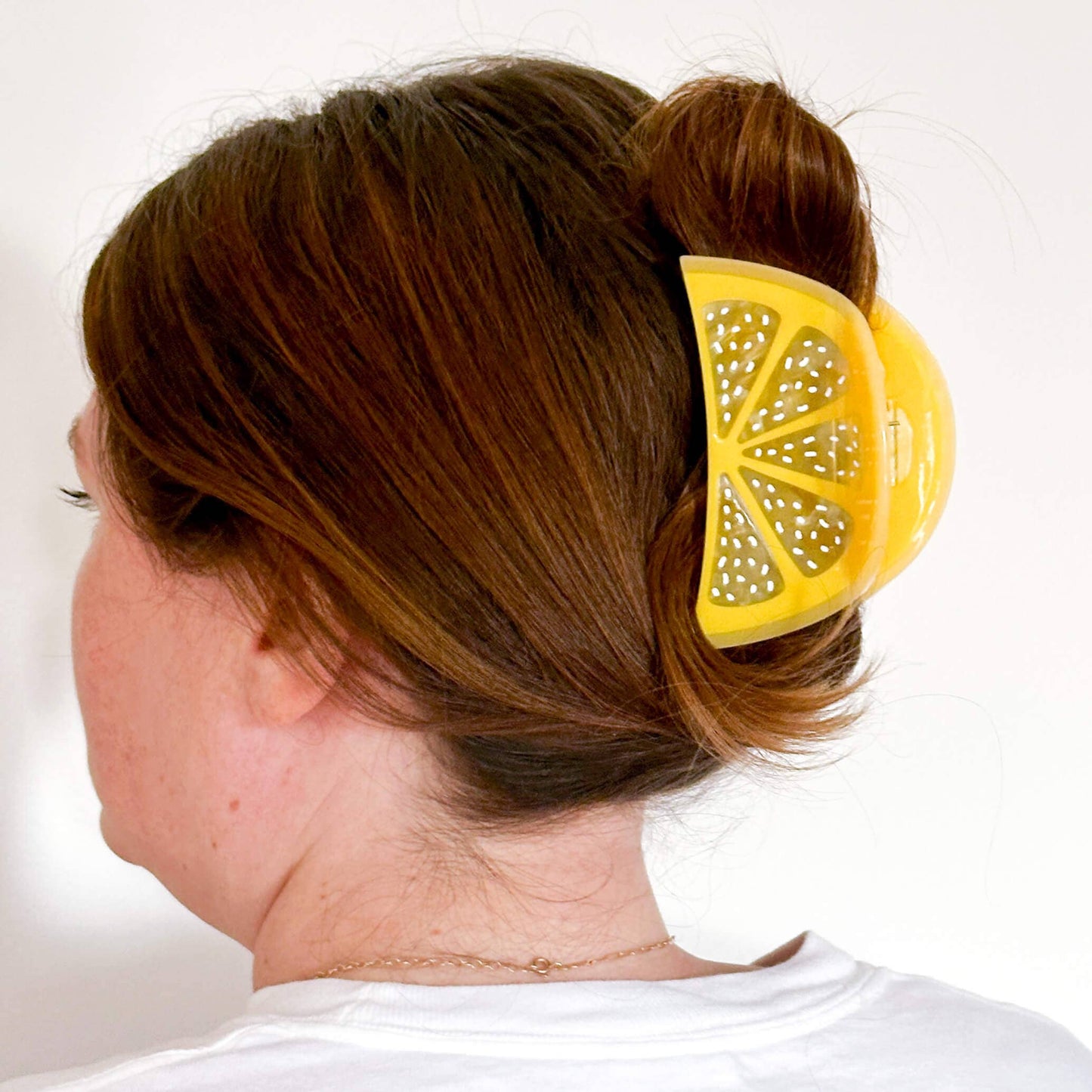 Lemon Slice Mini & Me Hair Claw Clip Set