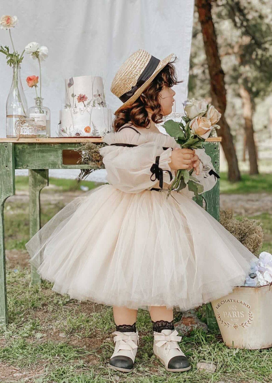 Coco-Caramel Tulle Dress: 5 Years