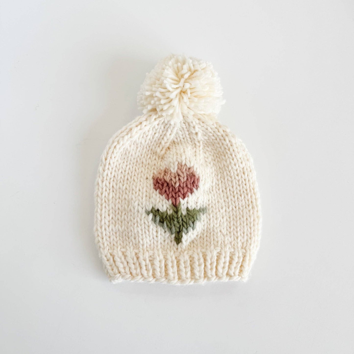 Tulip Flower Hat Baby Kid Beanie Fall Spring Matching: XS; 3-6M