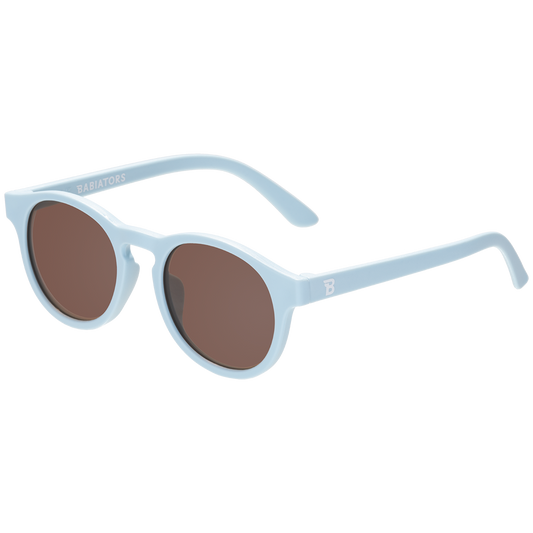 Baby Blue Keyhole sunglasses with Amber Lens: Ages 3-5