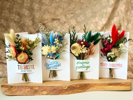 Wildflower Seed Card + Tiny Bouquet | Holiday Edition: Merry Christmas