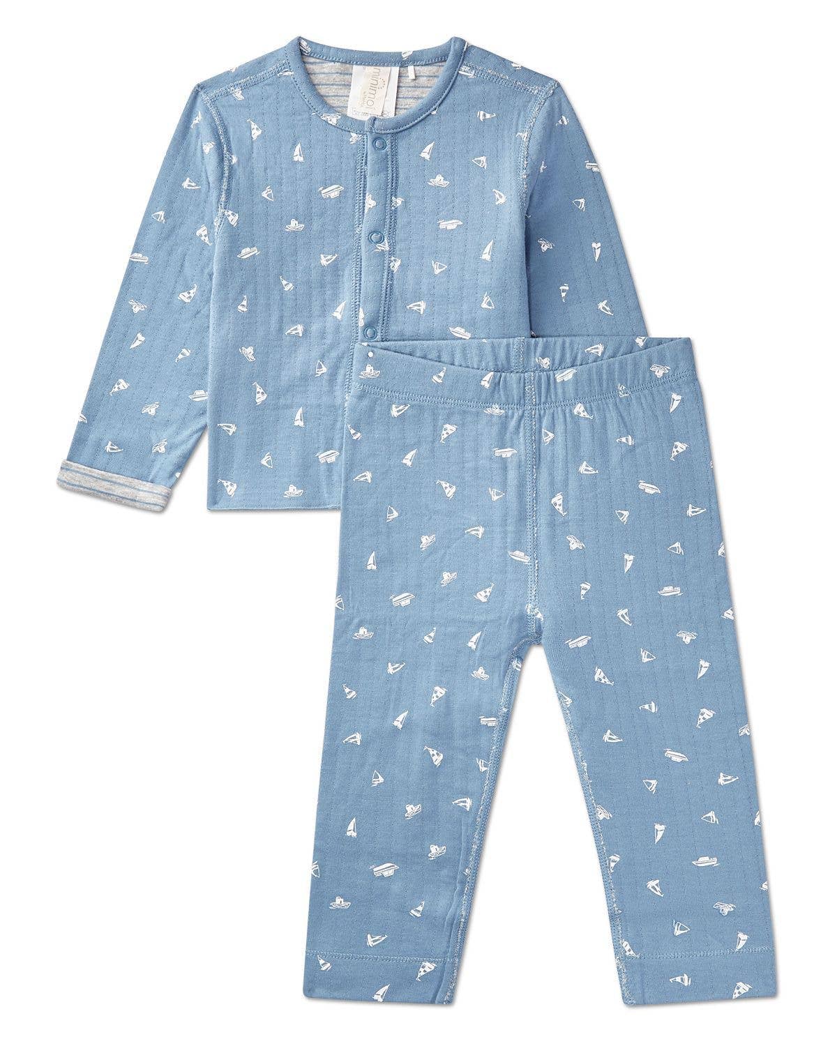 Sail Away 2 PC Set: Blue / 24 Months