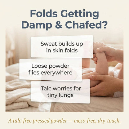Mongdies Soothing Powder Pact 25g | Talc-Free Cooling Powder for Baby | EWG Green