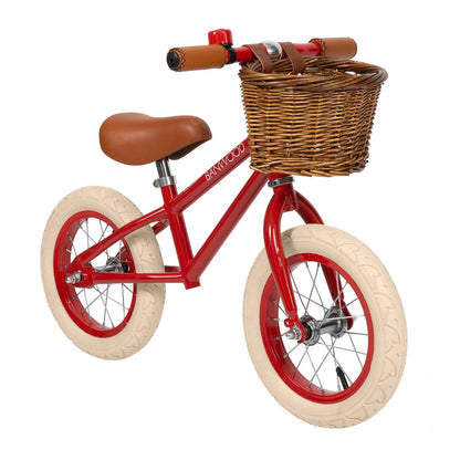 BANWOOD BALANCE BIKE 12" FIRST GO VINTAGE - RED