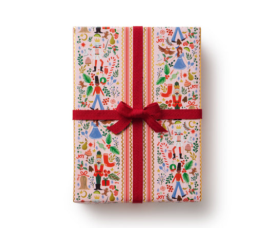 Holly Jolly Nutcracker Continuous Wrapping Roll