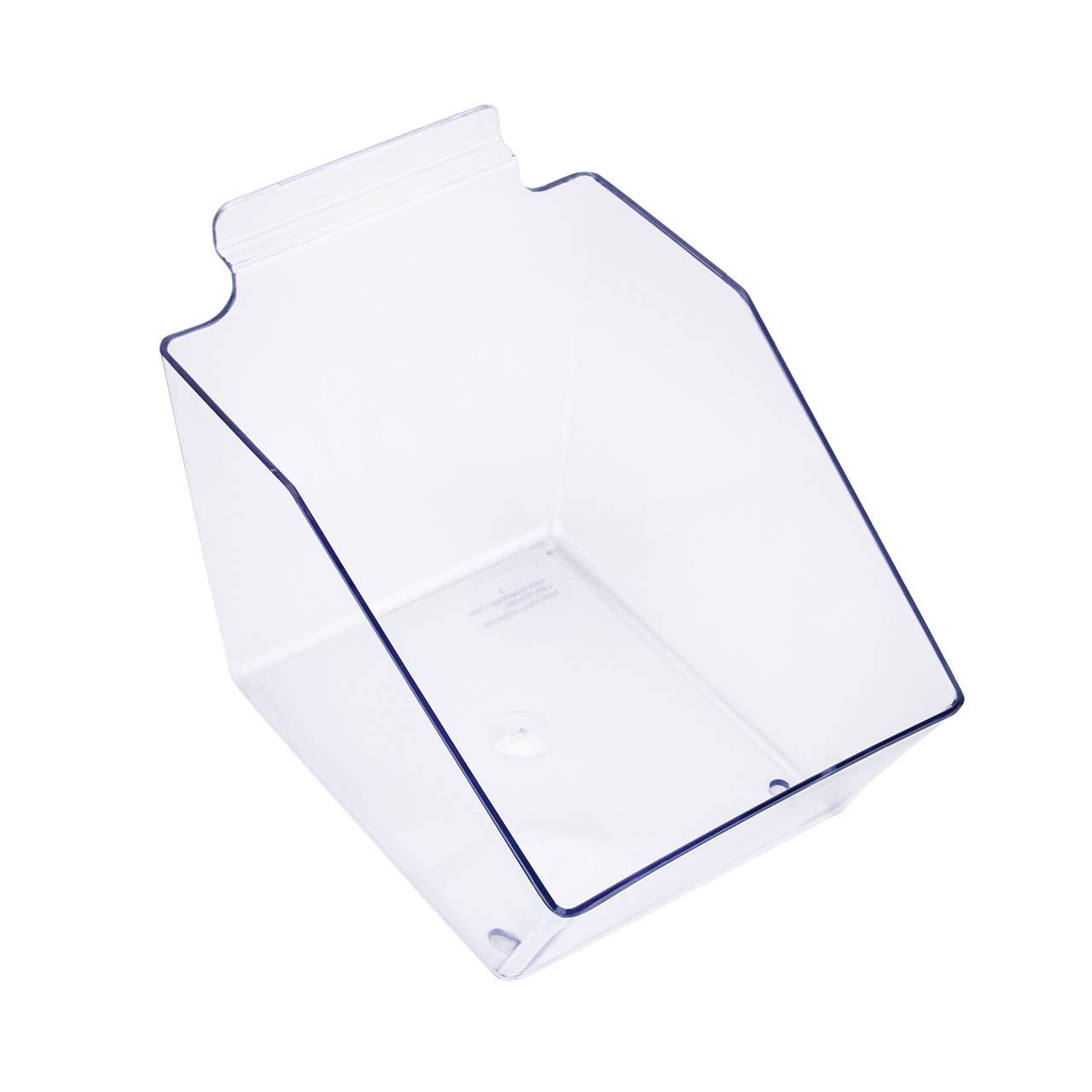 6" X 5 ½" X 7 ½" Clear Plastic Dump Bin