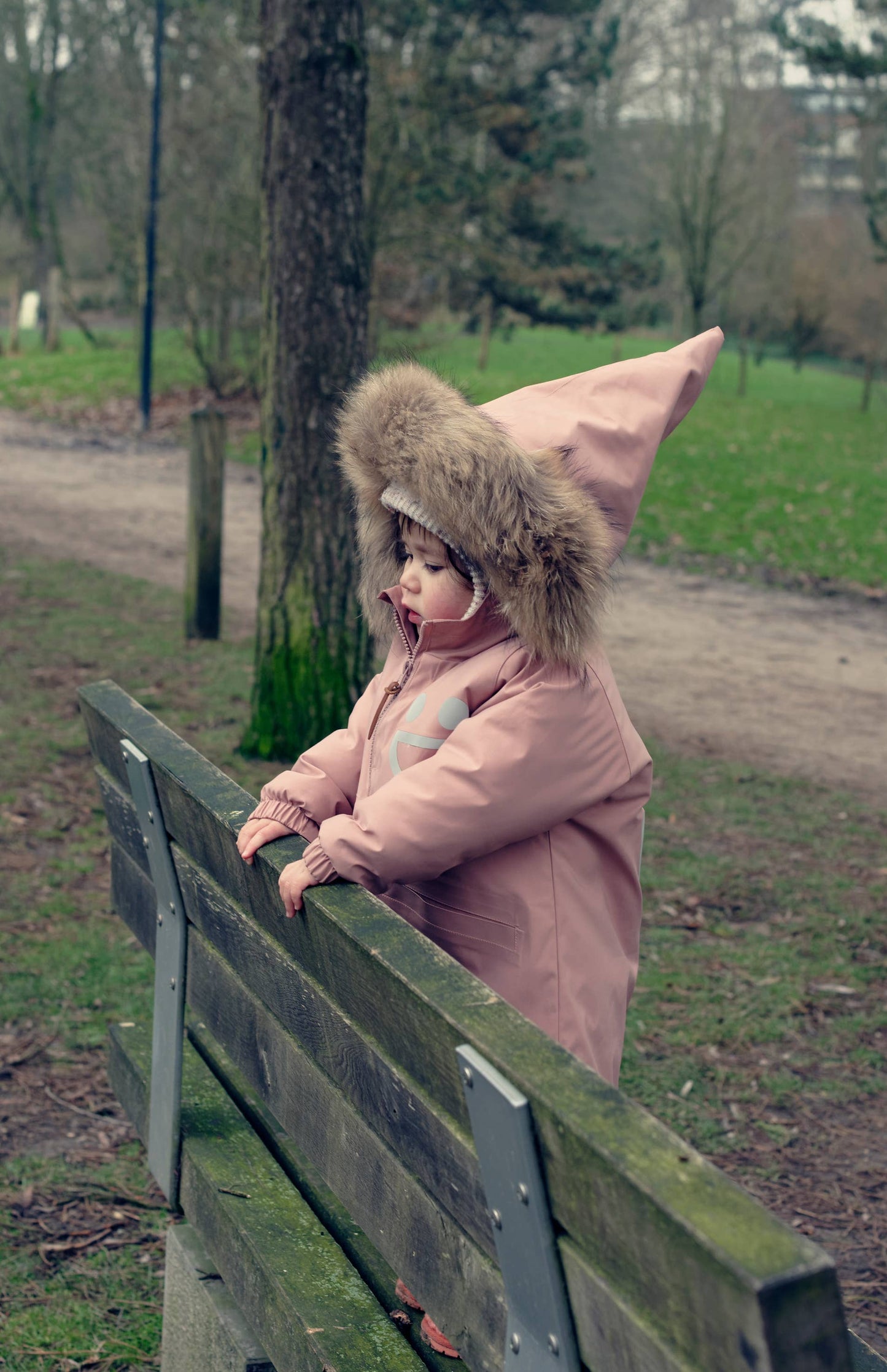 Warm Waterproof & Snowproof Kids' Winter Coat (Pink): 5Y (110cm)