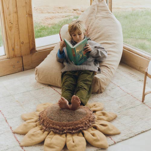 Floor cushion Sunflower: 2'11" x 2'11"