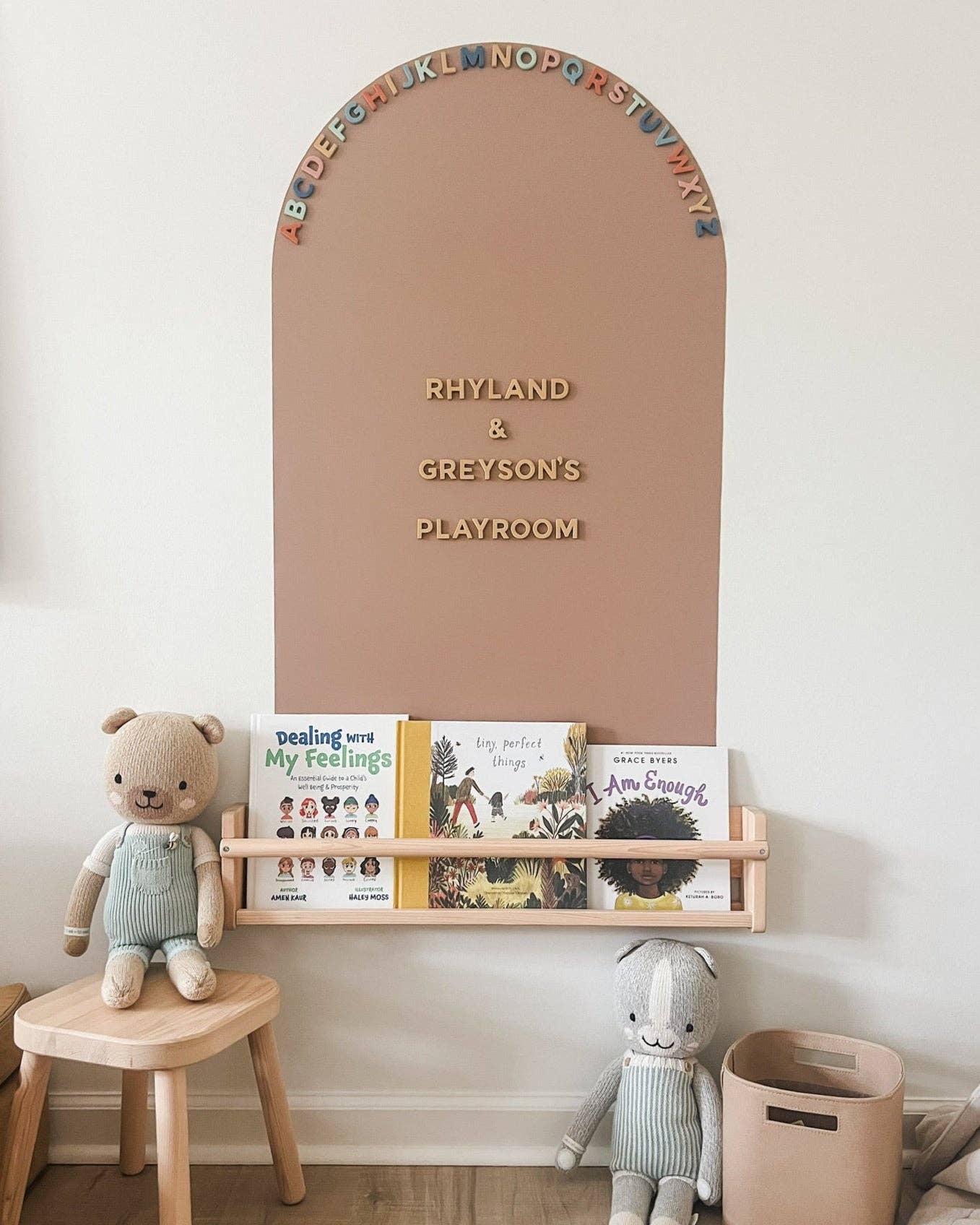 Magic Playwall - Arch Magnetic Wall Decal for Kids: Caramel