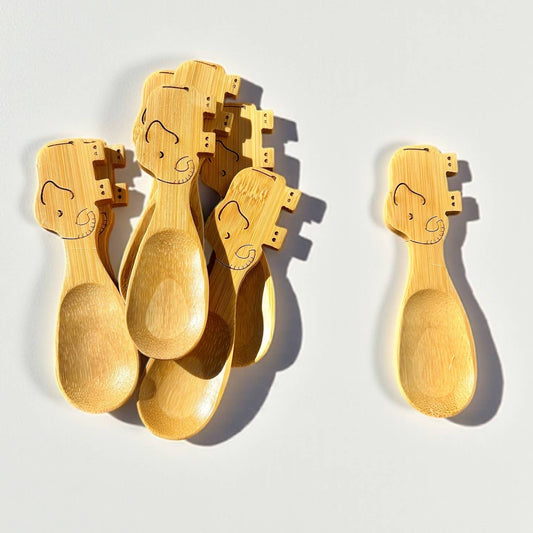 Bamboo Animal Kids & Toddler Utensils | Elephant Spoon