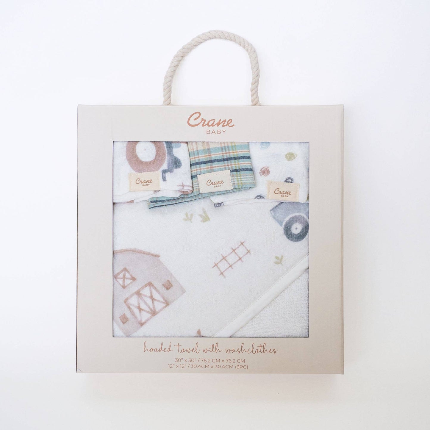 Charlie Farmhouse Tractor HT/Wash Cloth Set