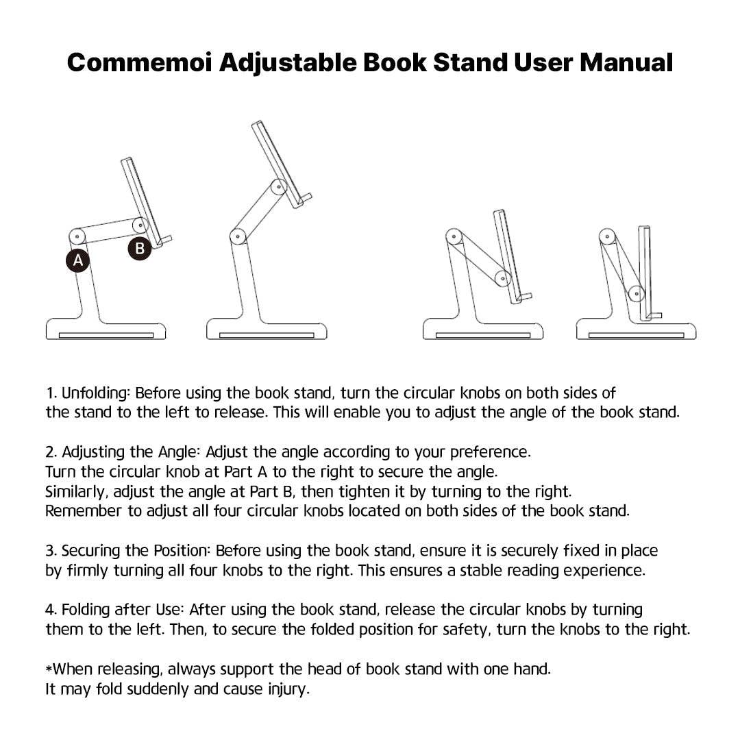 Comme moi Adjustable Book Stand