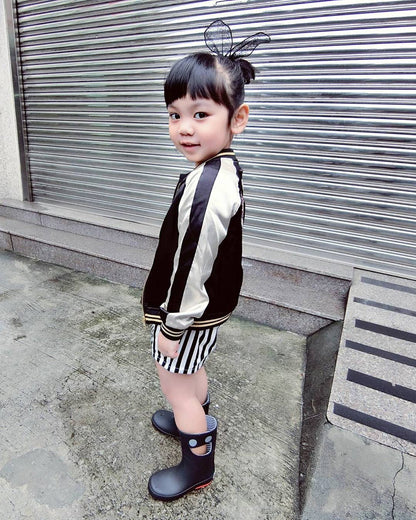WISTITI Kids Rain Boots, Eco Rubber - Black